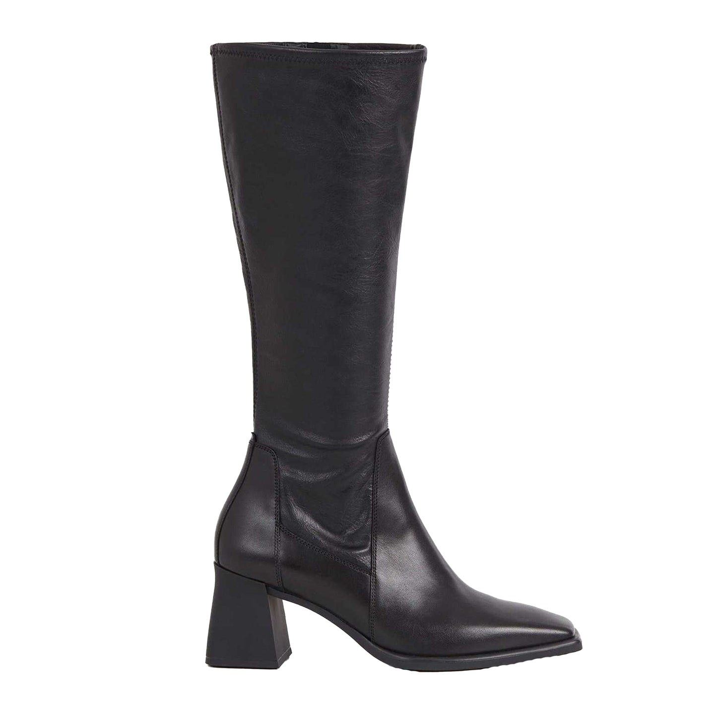 Black - Front - Vagabond Shoemakers Womens-Ladies Hedda Leather Heeled Knee-High Boots