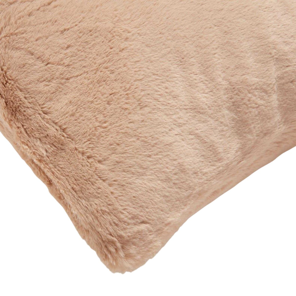 Brown - Back - In Home Faux Fur Filled Cushion