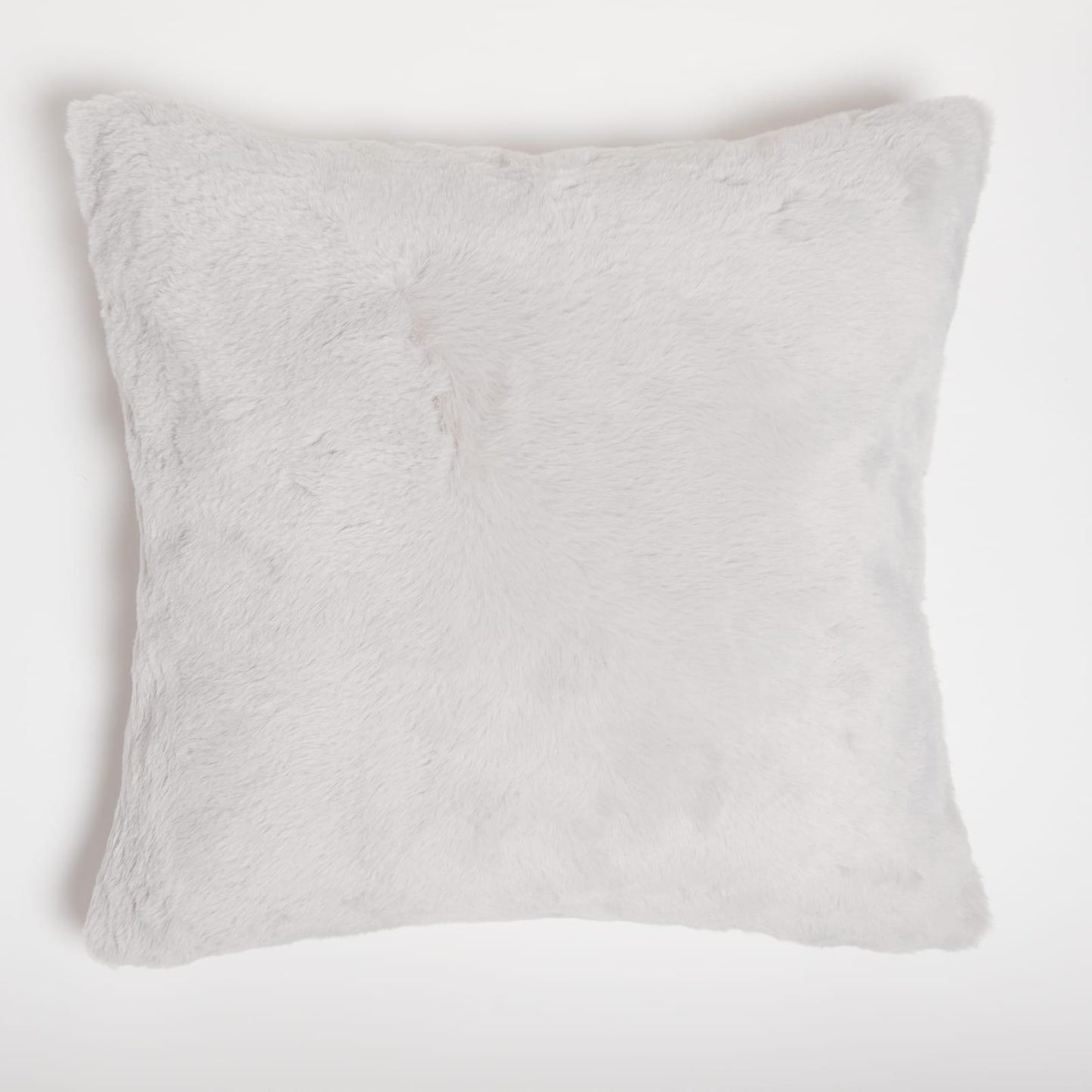 Light Grey - Front - In Home Faux Fur Filled Cushion