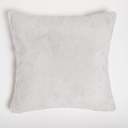 Light Grey - Front - In Home Faux Fur Filled Cushion