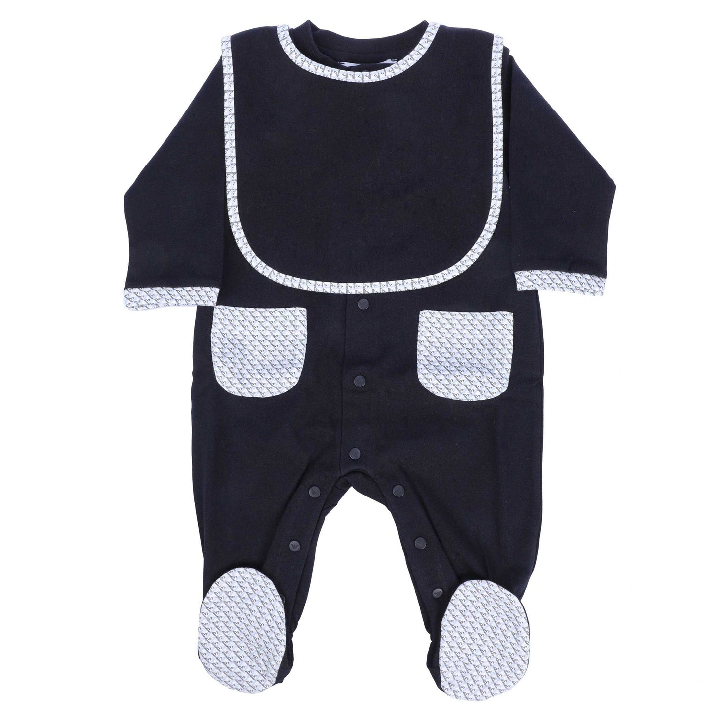 Blue - Front - Emporio Armani Baby Bodysuit