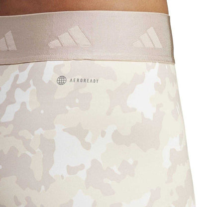 Off White - Back - Adidas Womens-Ladies Tech-Fit Camo 7-8 Leggings
