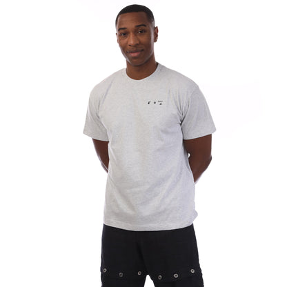 Grey-Black - Front - Off White Mens Big Logo T-Shirt