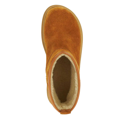 Tan - Lifestyle - Dune London Womens-Ladies Podsey Suede Shearling Ankle Boots