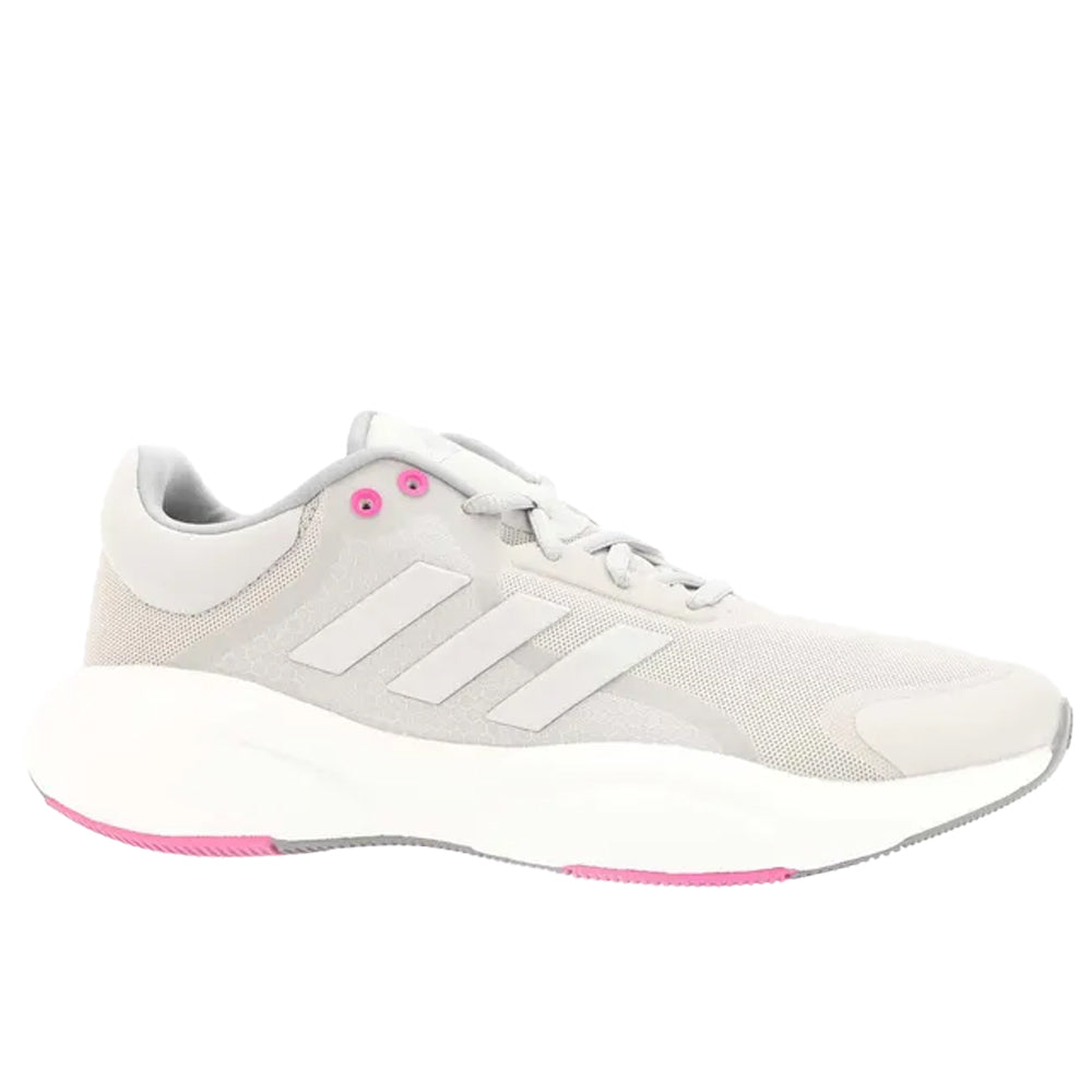 Grey - Side - Adidas Womens-Ladies Response Running Shoes