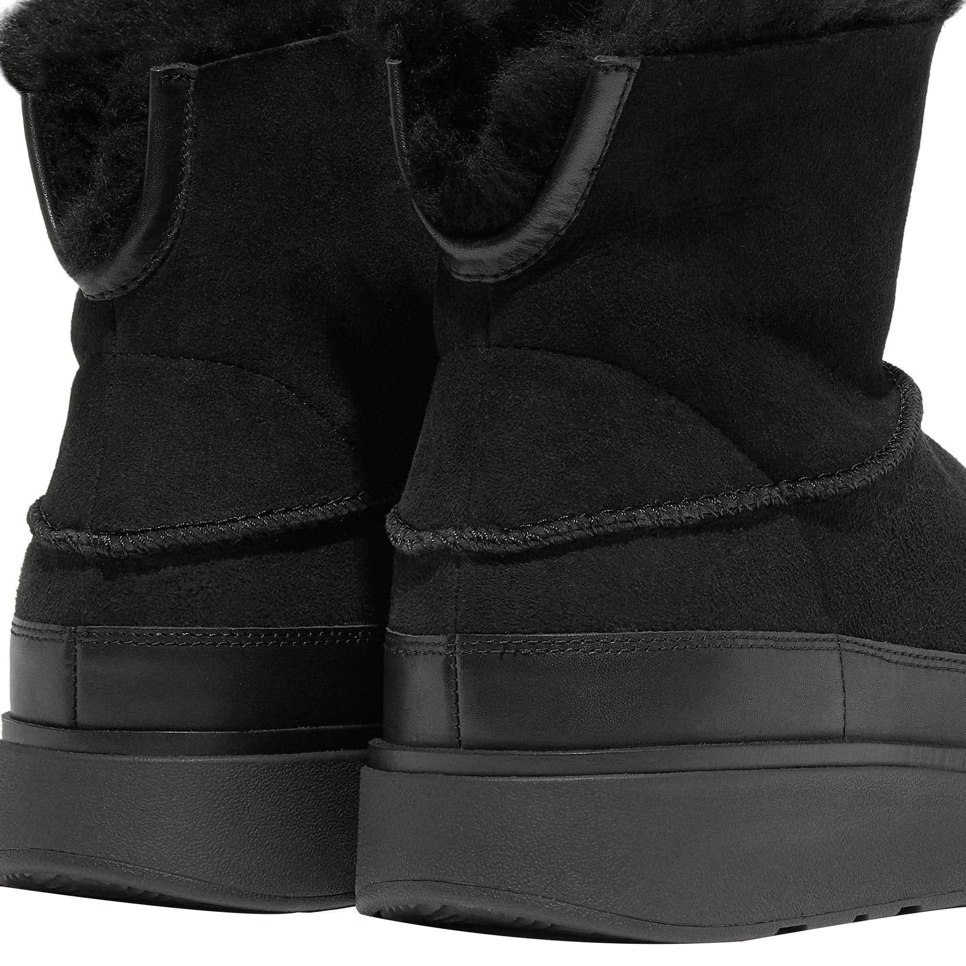 Black - Lifestyle - Fit Flop Womens-Ladies Gen-FF Mini Doubleface Shearling Ankle Boots