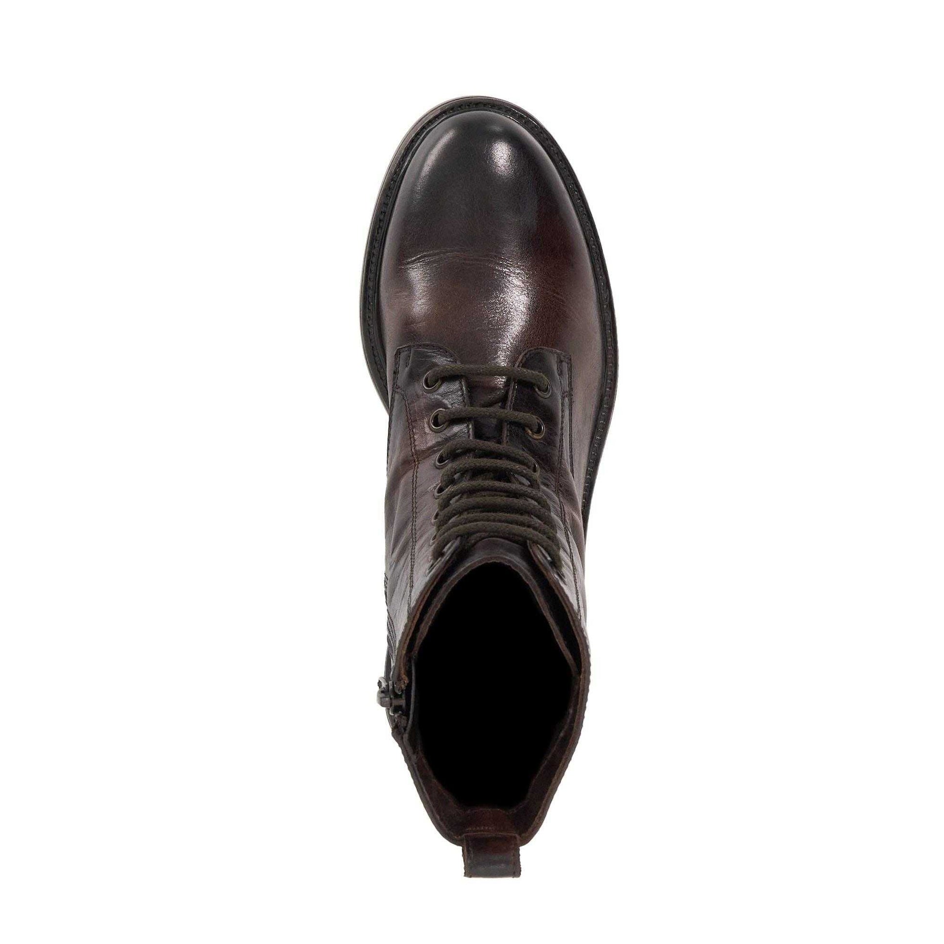 Brown - Pack Shot - Dune London Womens-Ladies Patley Leather Ankle Boots