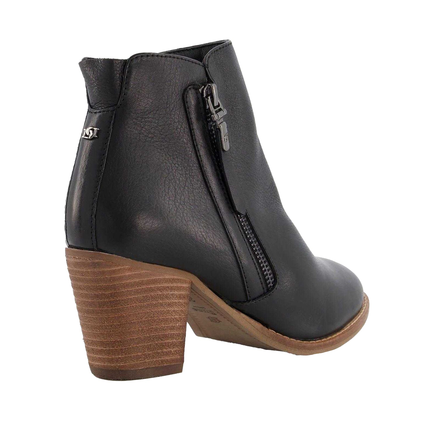 Black - Back - Dune London Womens-Ladies Paice Western Leather Ankle Boots
