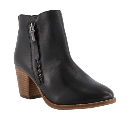 Black - Front - Dune London Womens-Ladies Paice Western Leather Ankle Boots