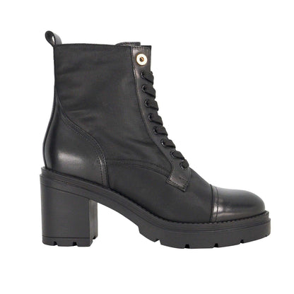 Black - Lifestyle - Dune London Womens-Ladies Plotting Block Heel Ankle Boots