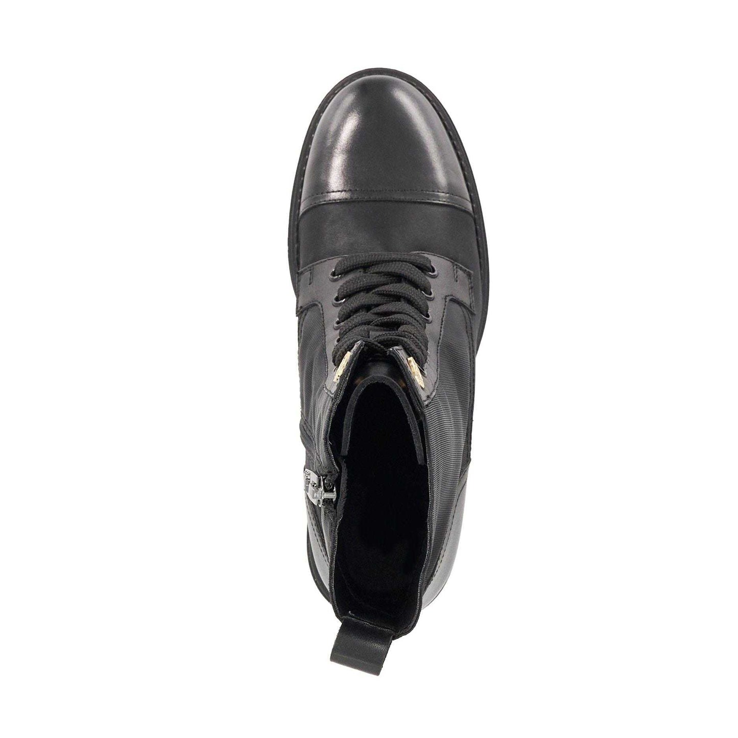 Black - Pack Shot - Dune London Womens-Ladies Plotting Block Heel Ankle Boots