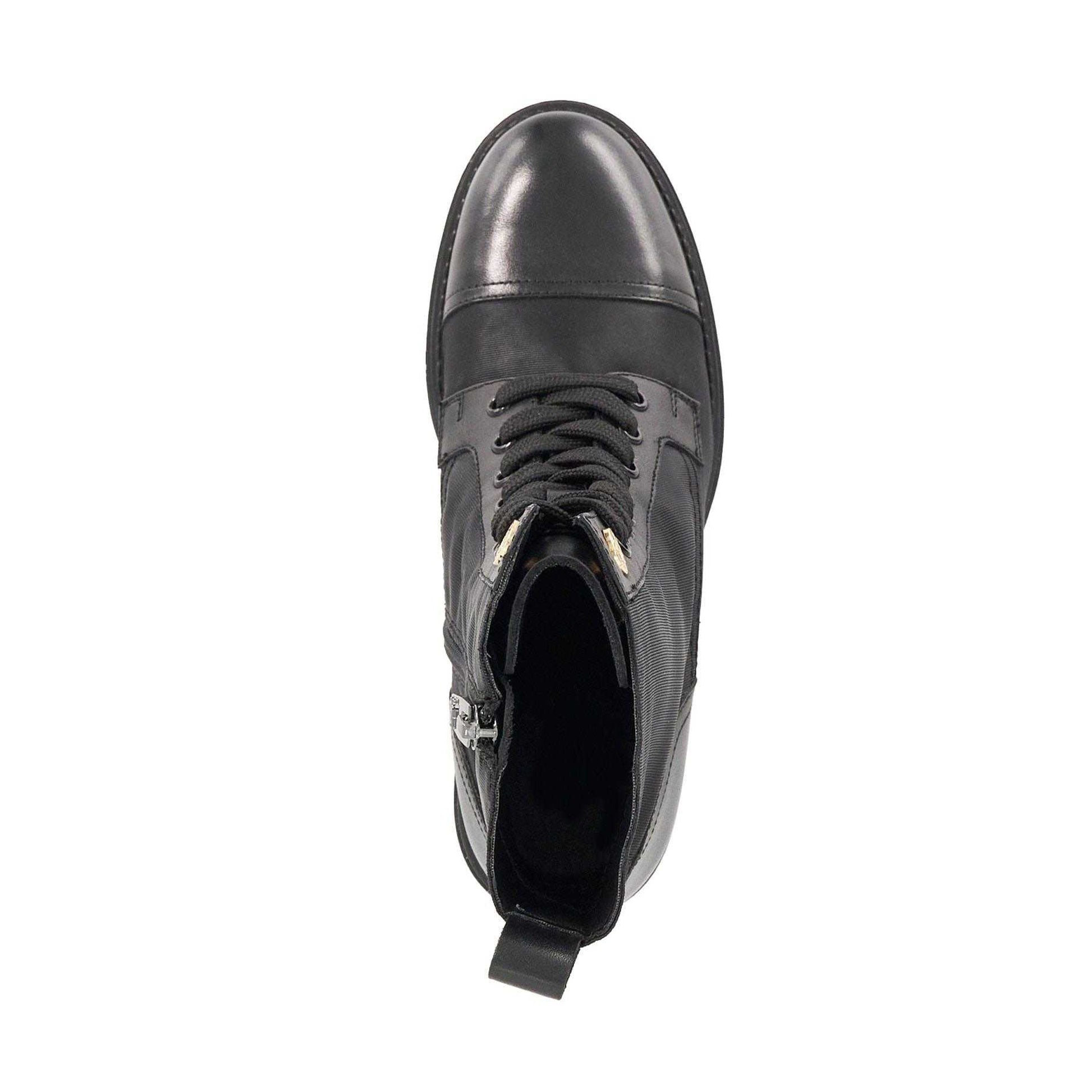 Black - Pack Shot - Dune London Womens-Ladies Plotting Block Heel Ankle Boots