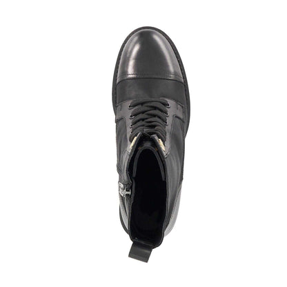 Black - Pack Shot - Dune London Womens-Ladies Plotting Block Heel Ankle Boots