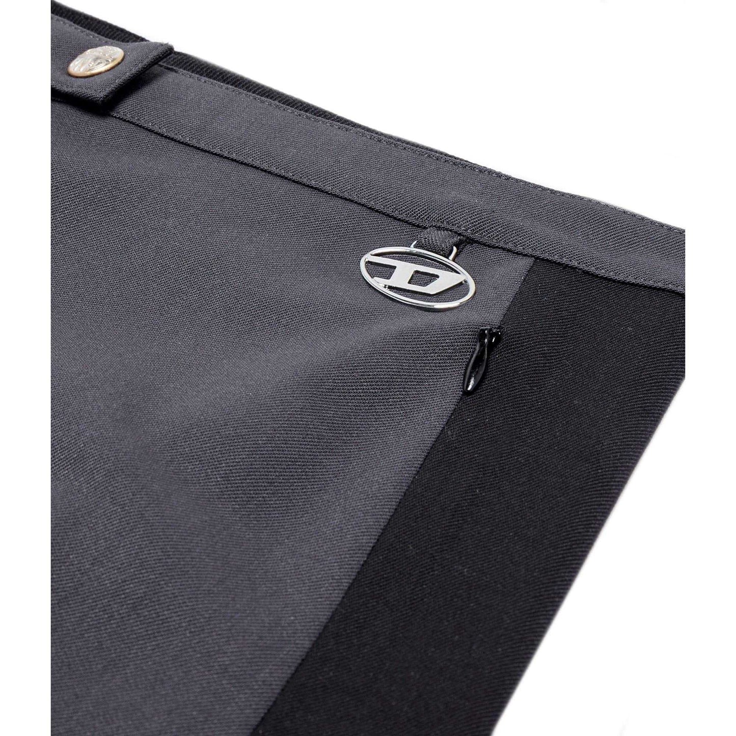 Grey - Side - Diesel Womens-Ladies O-Omal Skirt