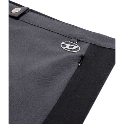 Grey - Side - Diesel Womens-Ladies O-Omal Skirt