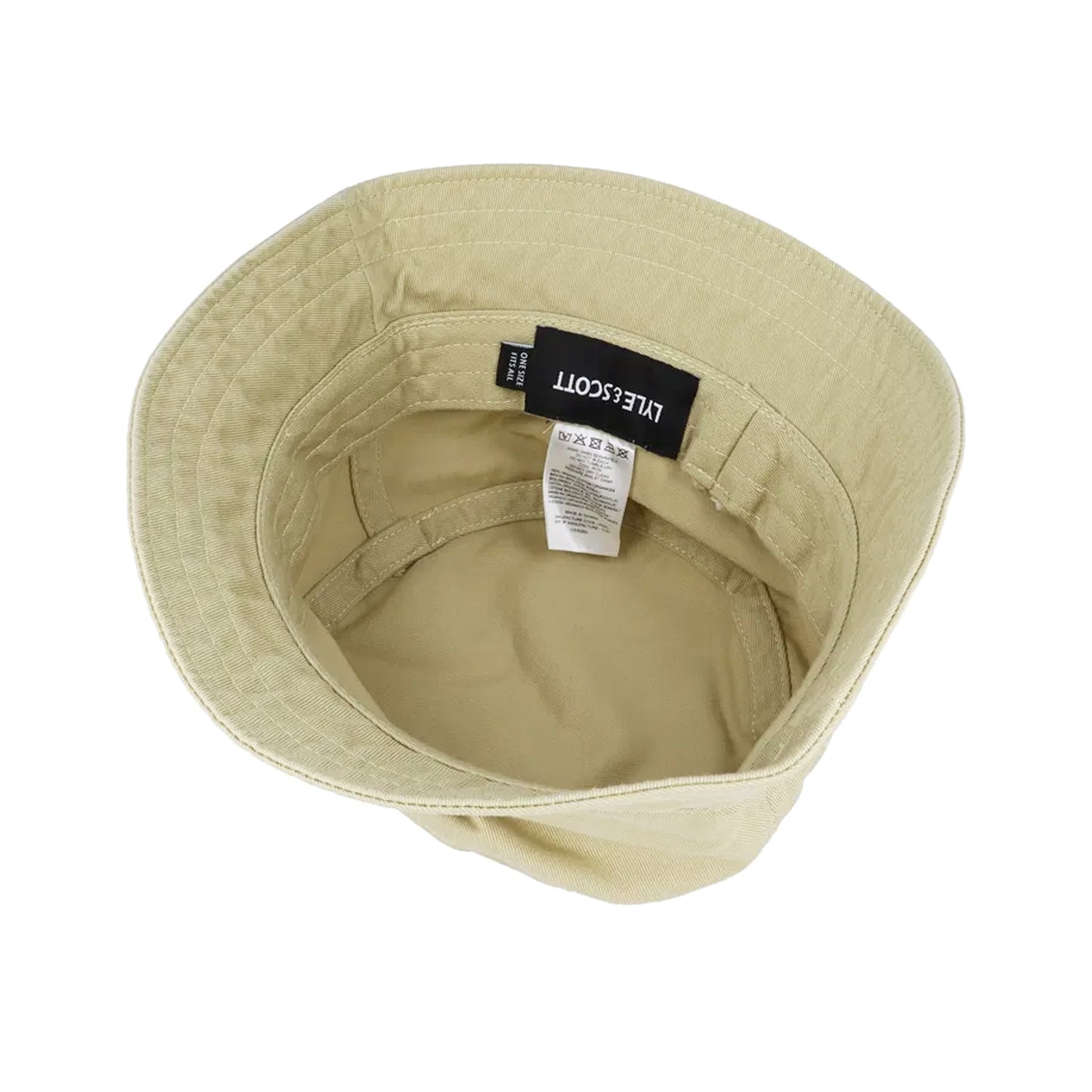 Beige - Side - Lyle & Scott Mens Ripstop Reversible Bucket Hat