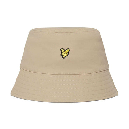 Beige - Front - Lyle & Scott Mens Ripstop Reversible Bucket Hat