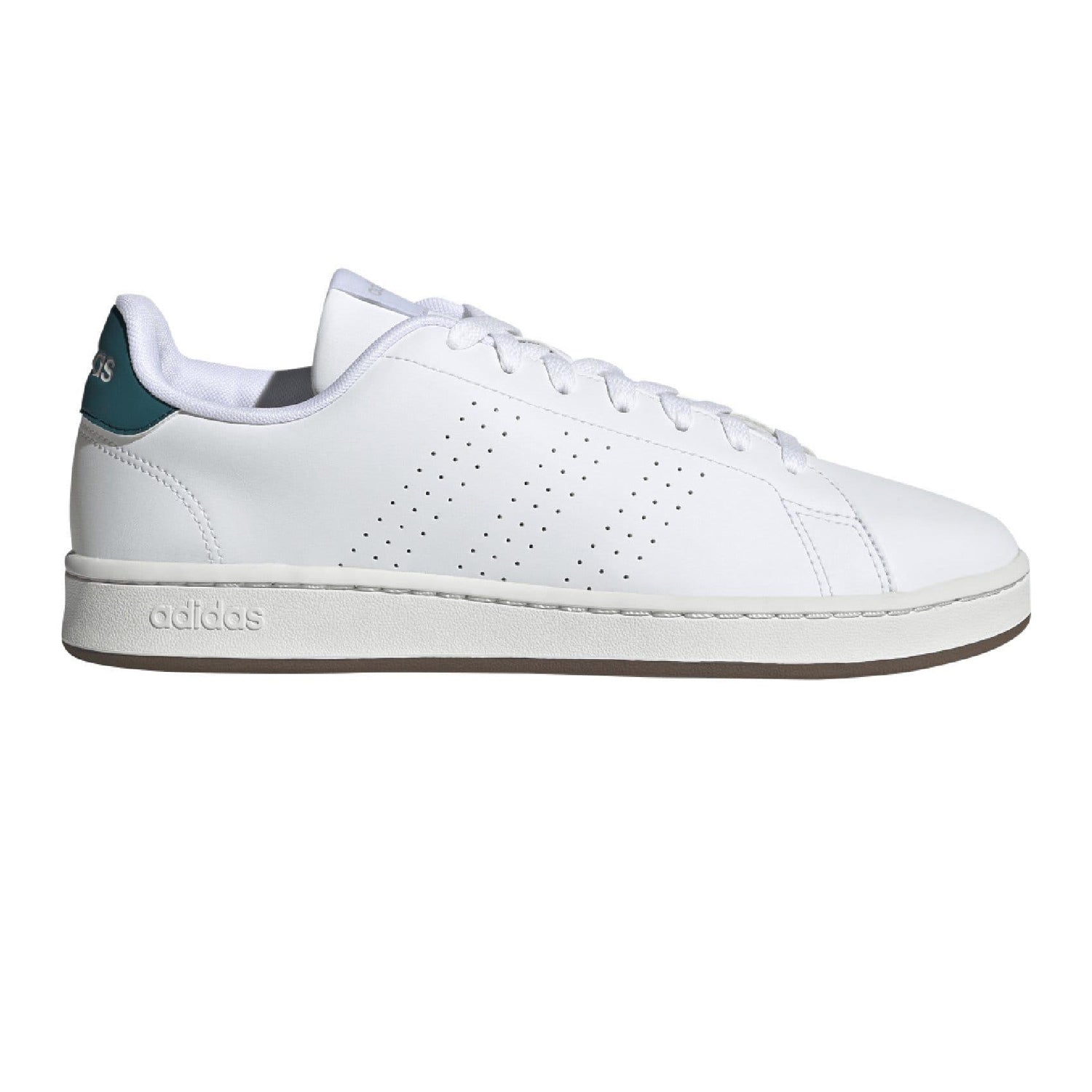 White - Side - Adidas Mens Advantage Trainers
