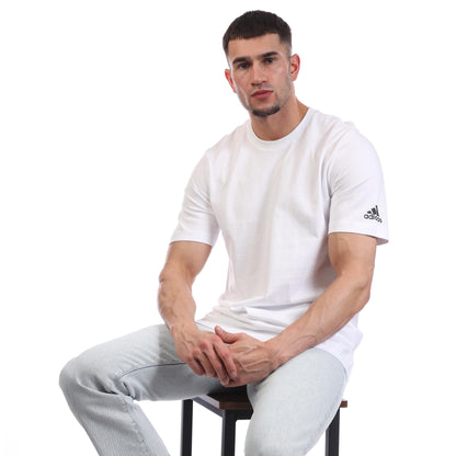 White - Lifestyle - Adidas Mens Bos Blank T-Shirt