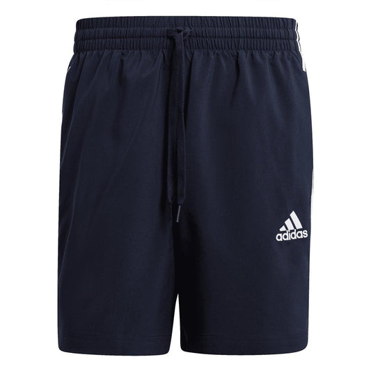 Inkwell - Front - Adidas Mens Essentials Chelsea Aeroready 3 Stripes Shorts