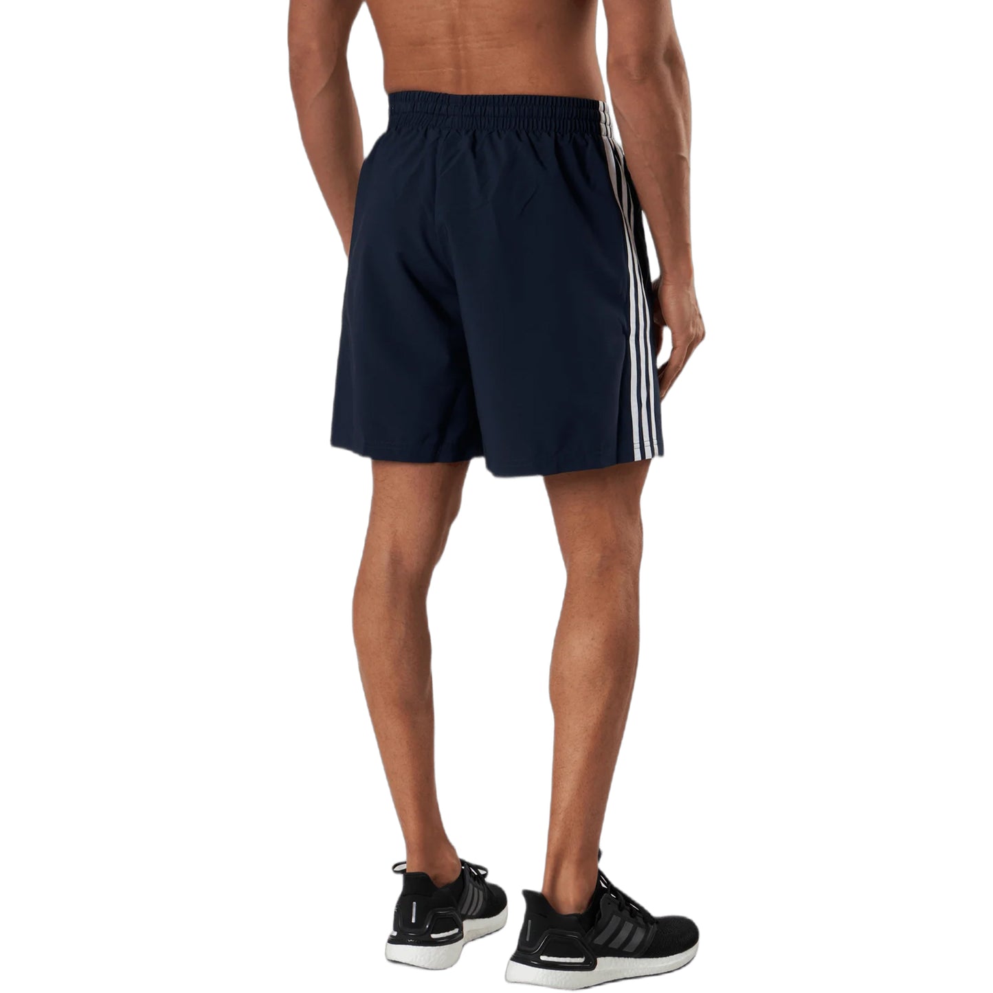 Inkwell - Back - Adidas Mens Essentials Chelsea Aeroready 3 Stripes Shorts