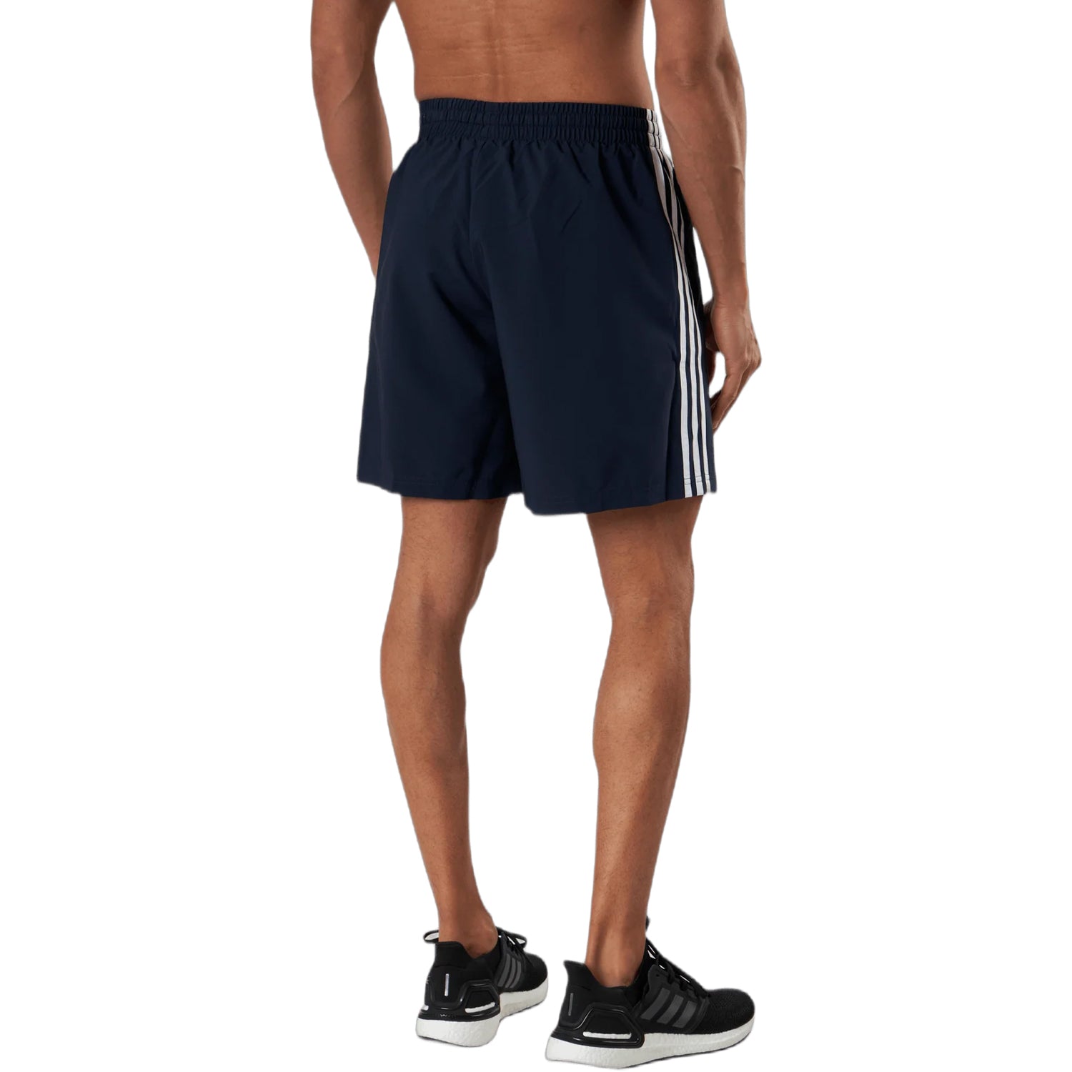 Inkwell - Back - Adidas Mens Essentials Chelsea Aeroready 3 Stripes Shorts