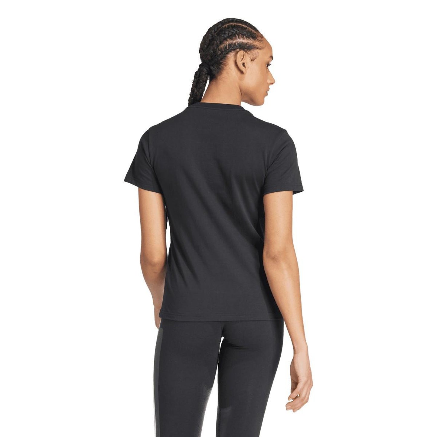 Black - Lifestyle - Adidas Womens-Ladies Essentials Logo T-Shirt