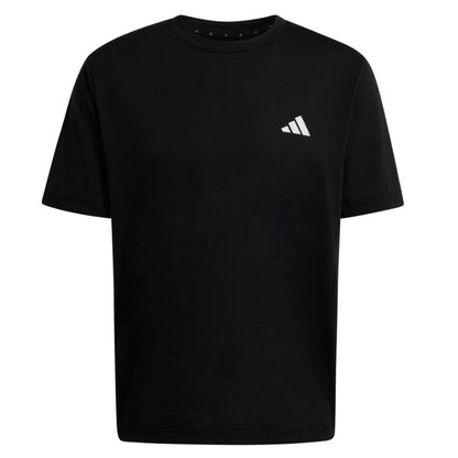 Black - Front - Adidas Mens Designed To Move Feelready Aeroready Sport T-Shirt