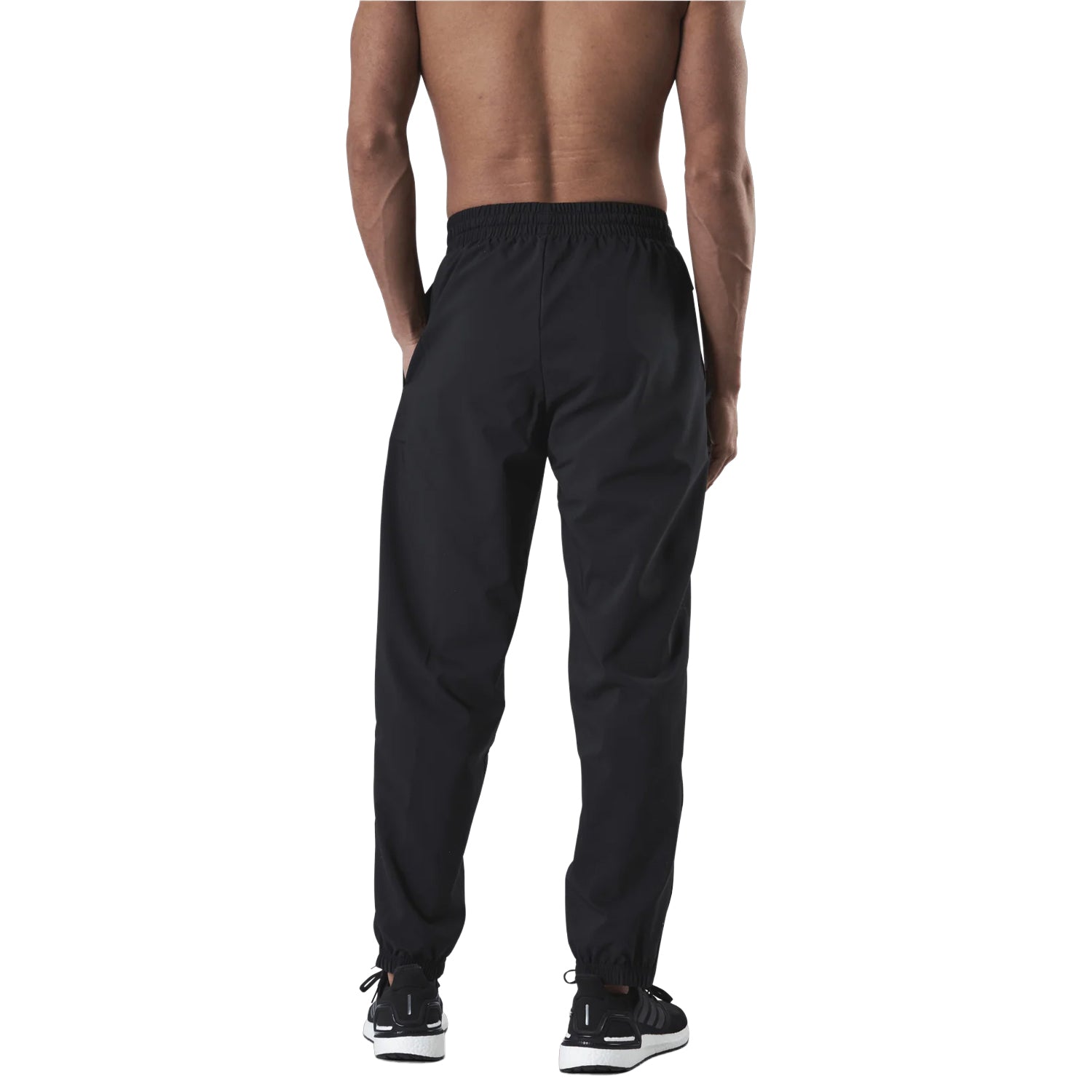 Black - Back - Adidas Mens Essentials Stanford Aeroready Jogging Bottoms