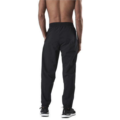 Black - Back - Adidas Mens Essentials Stanford Aeroready Jogging Bottoms