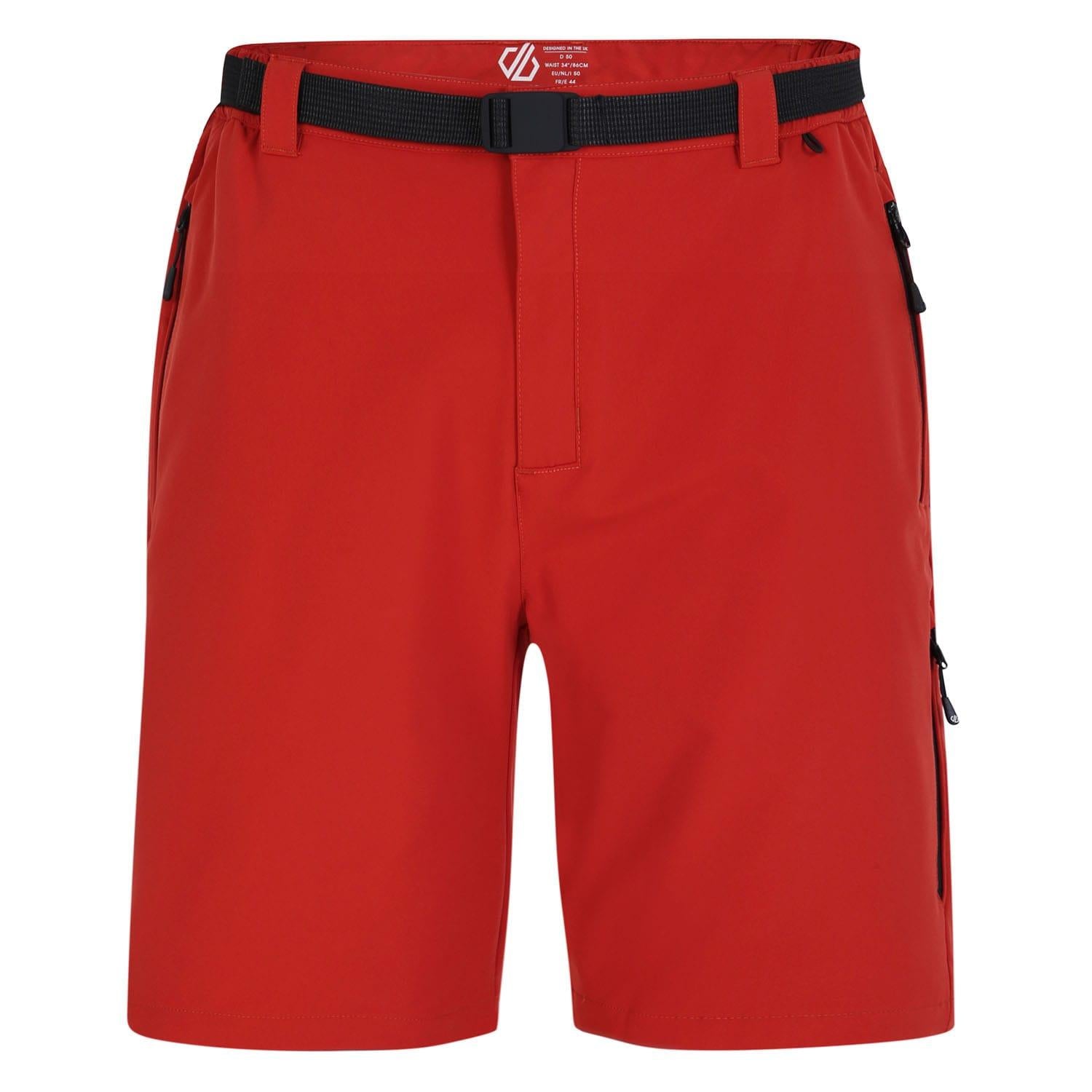 Red - Front - Dare 2B Mens Turned In Pro Walking Shorts