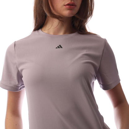 Purple - Back - Adidas Womens-Ladies Designed For Training HIIT T-Shirt