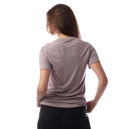 Purple - Side - Adidas Womens-Ladies Designed For Training HIIT T-Shirt