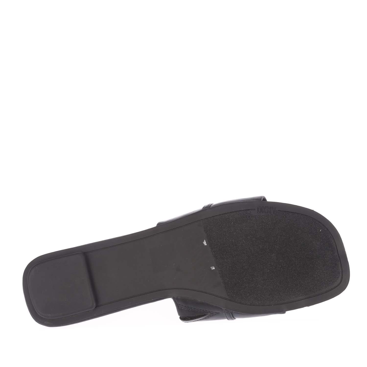 Black - Pack Shot - DKNY Womens-Ladies Holden Charm Flat Sliders