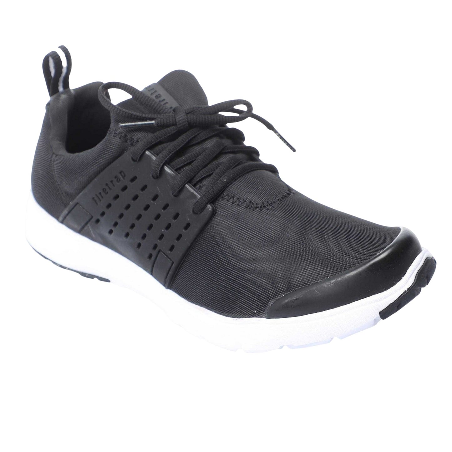 Black - Front - Firetrap Childrens-Kids Sir Alex Trainers