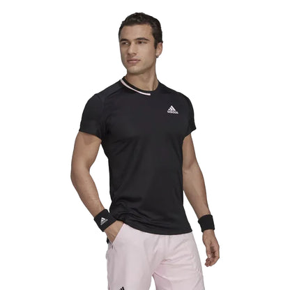 Black - Lifestyle - Adidas Mens U.S. Series Tennis T-Shirt