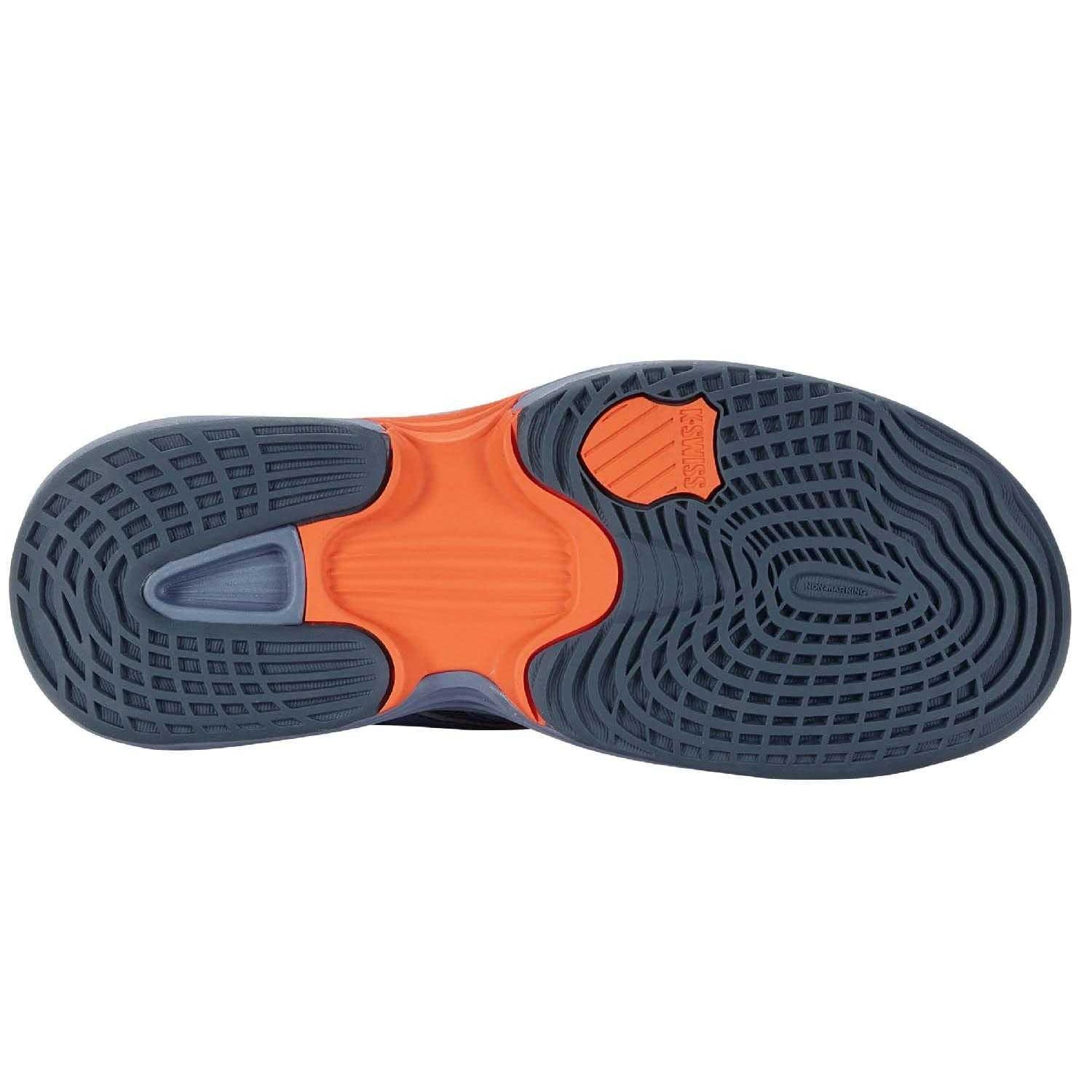 Blue - Pack Shot - K-Swiss Childrens-Kids Speed Trac Faux Leather Tennis Shoes