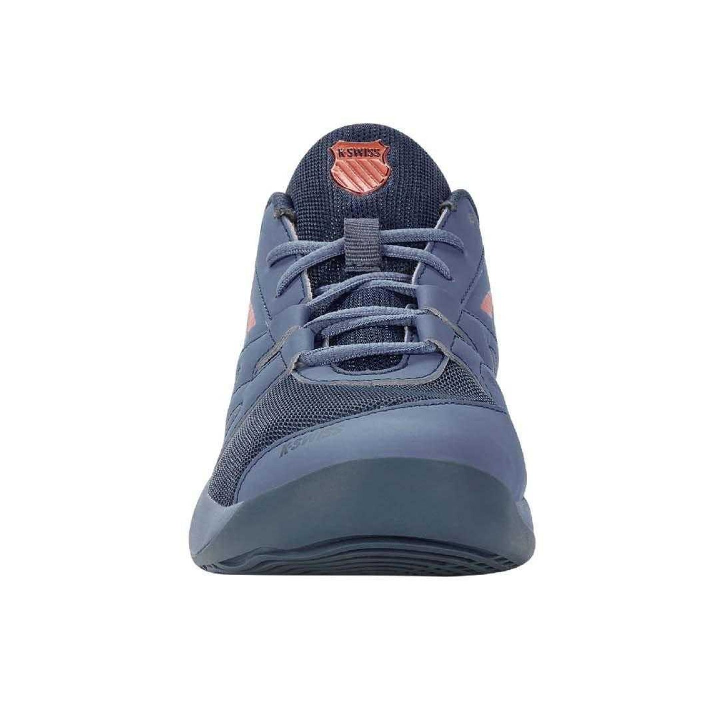 Blue - Close up - K-Swiss Childrens-Kids Speed Trac Faux Leather Tennis Shoes