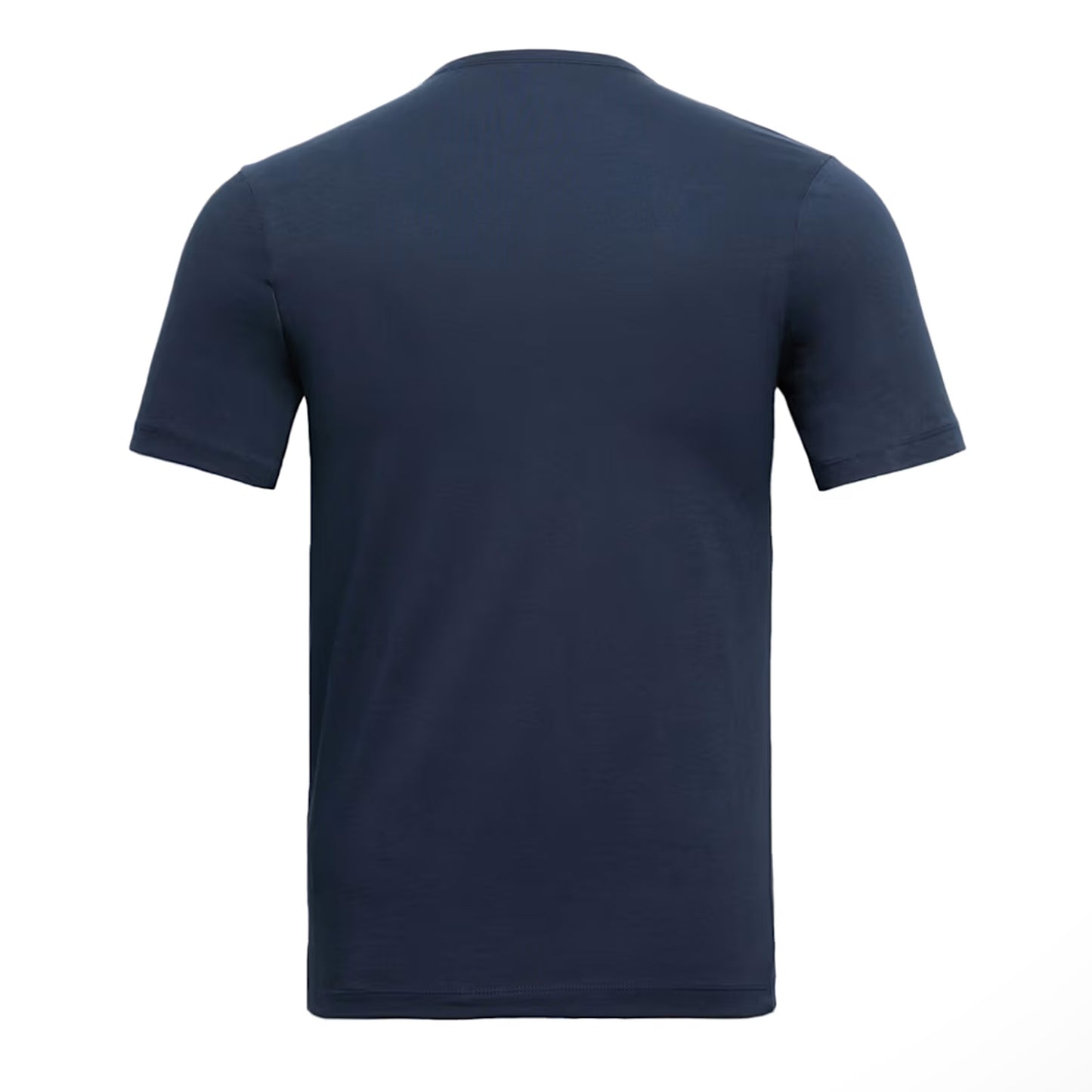 White-Navy-Blue - Side - Boss Mens Cotton T-Shirt