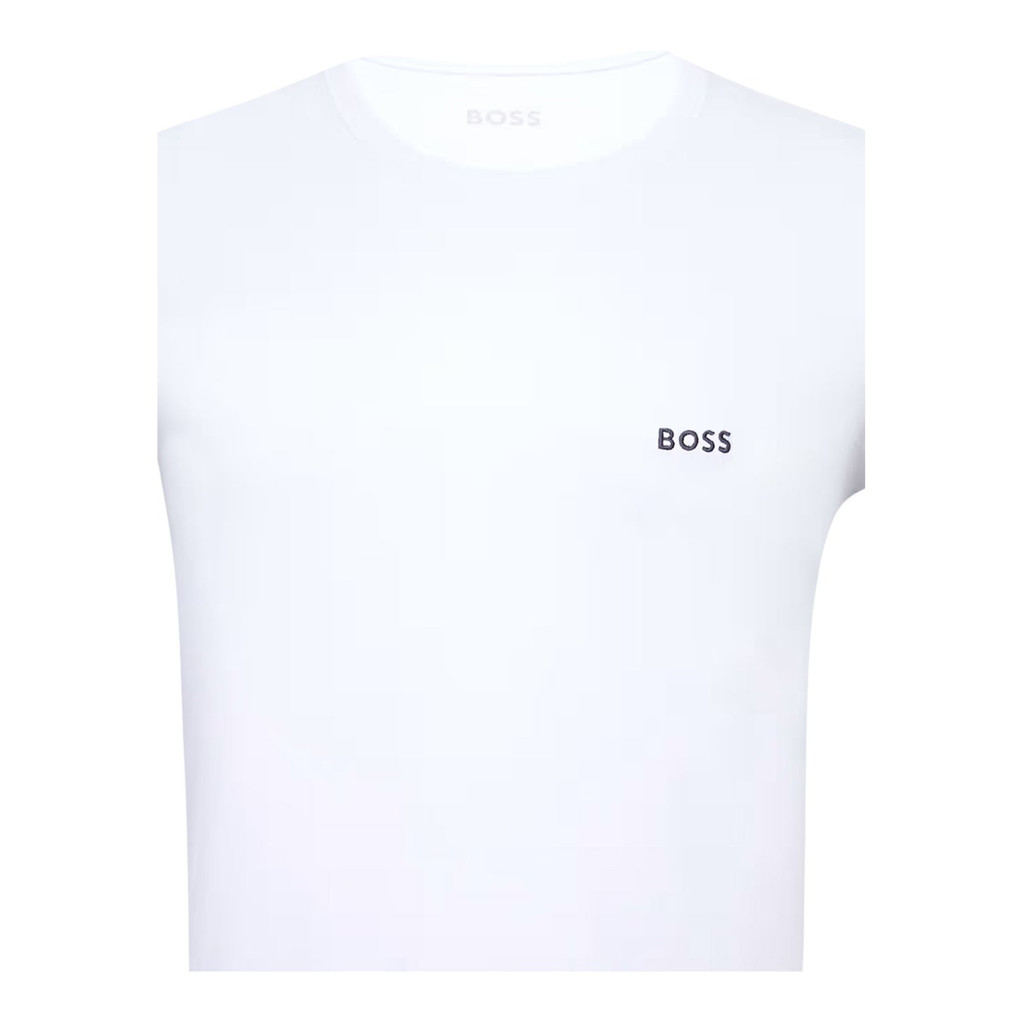 White-Navy-Blue - Lifestyle - Boss Mens Cotton T-Shirt