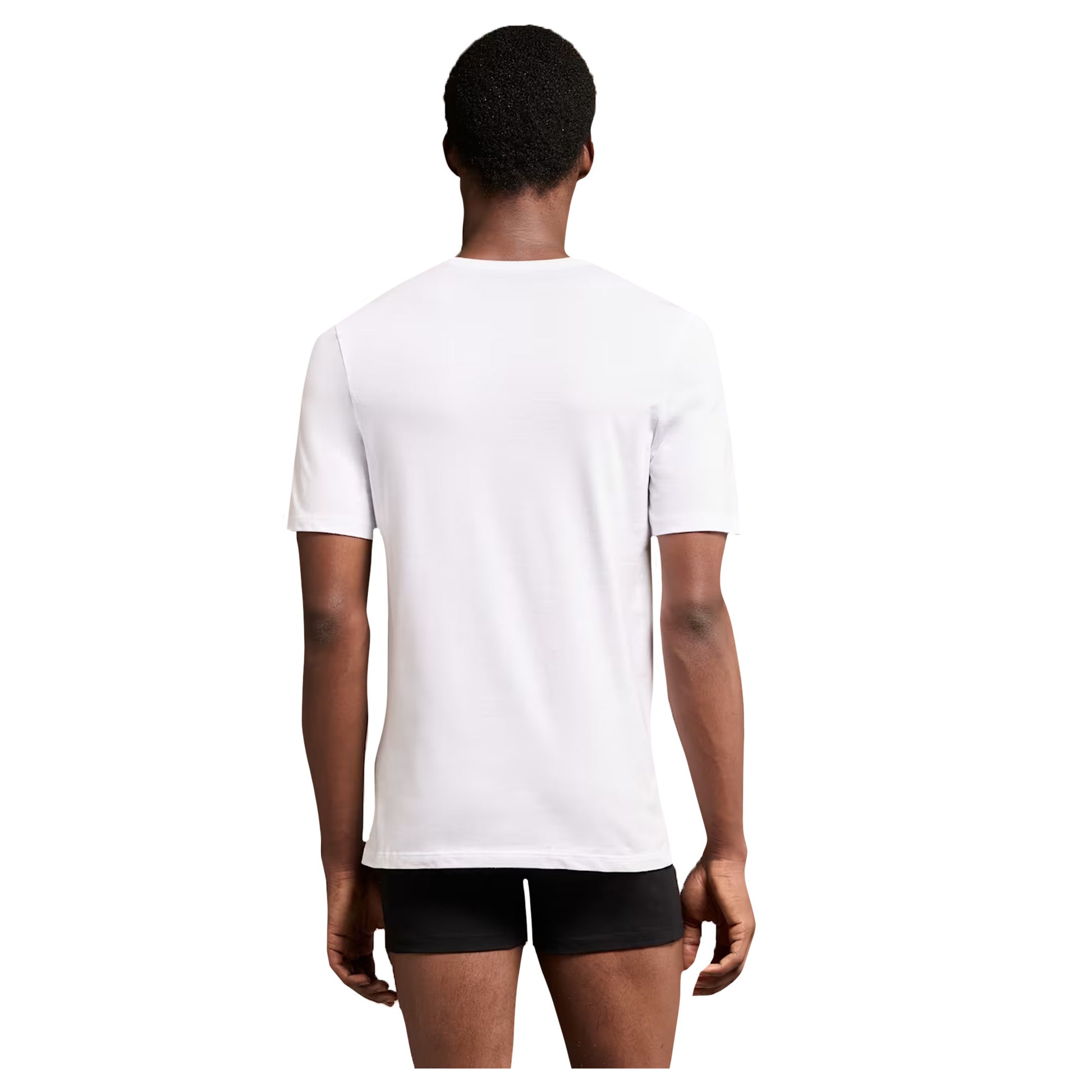 White-Navy-Blue - Pack Shot - Boss Mens Cotton T-Shirt