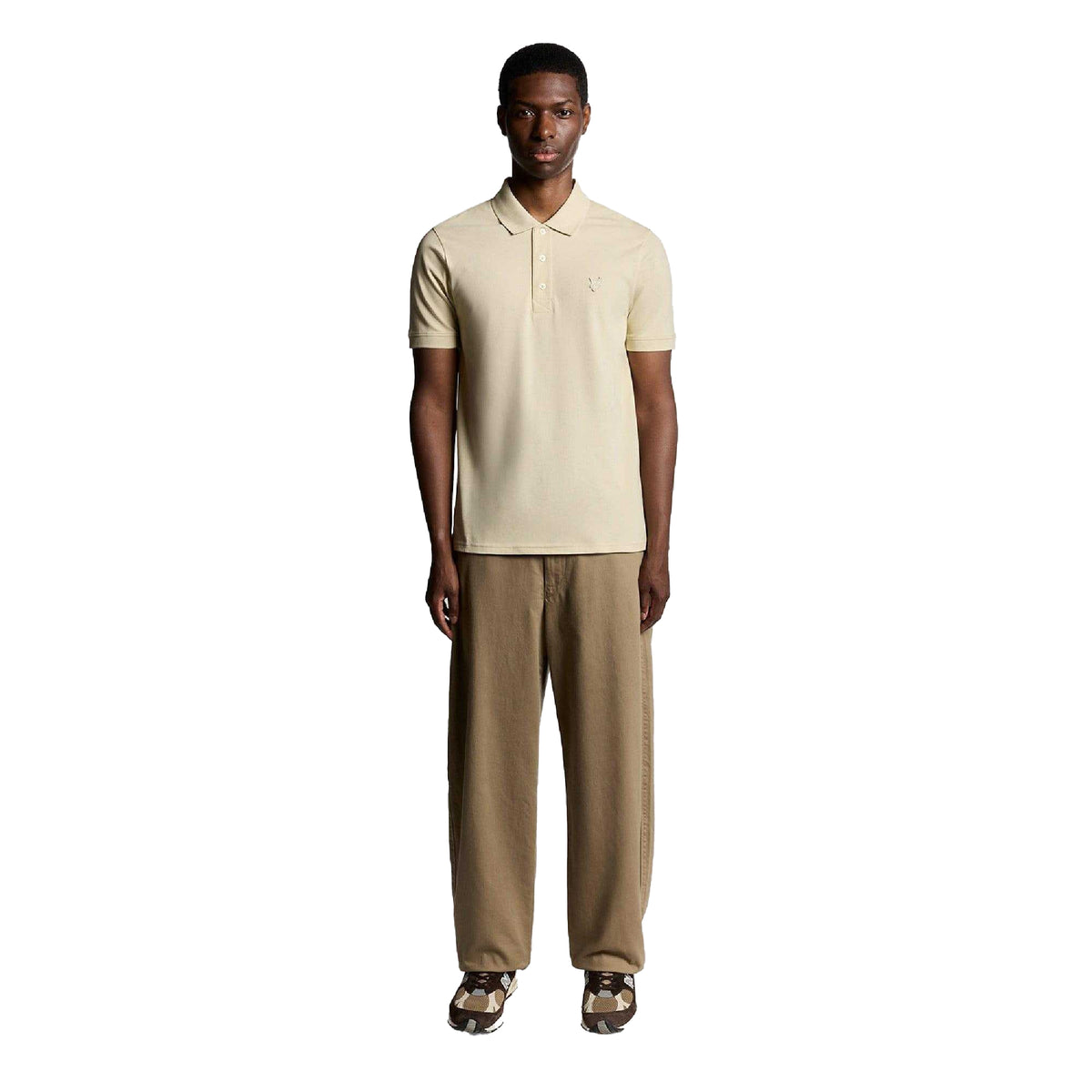 Beige - Lifestyle - Lyle & Scott Mens Superfine Polo Shirt