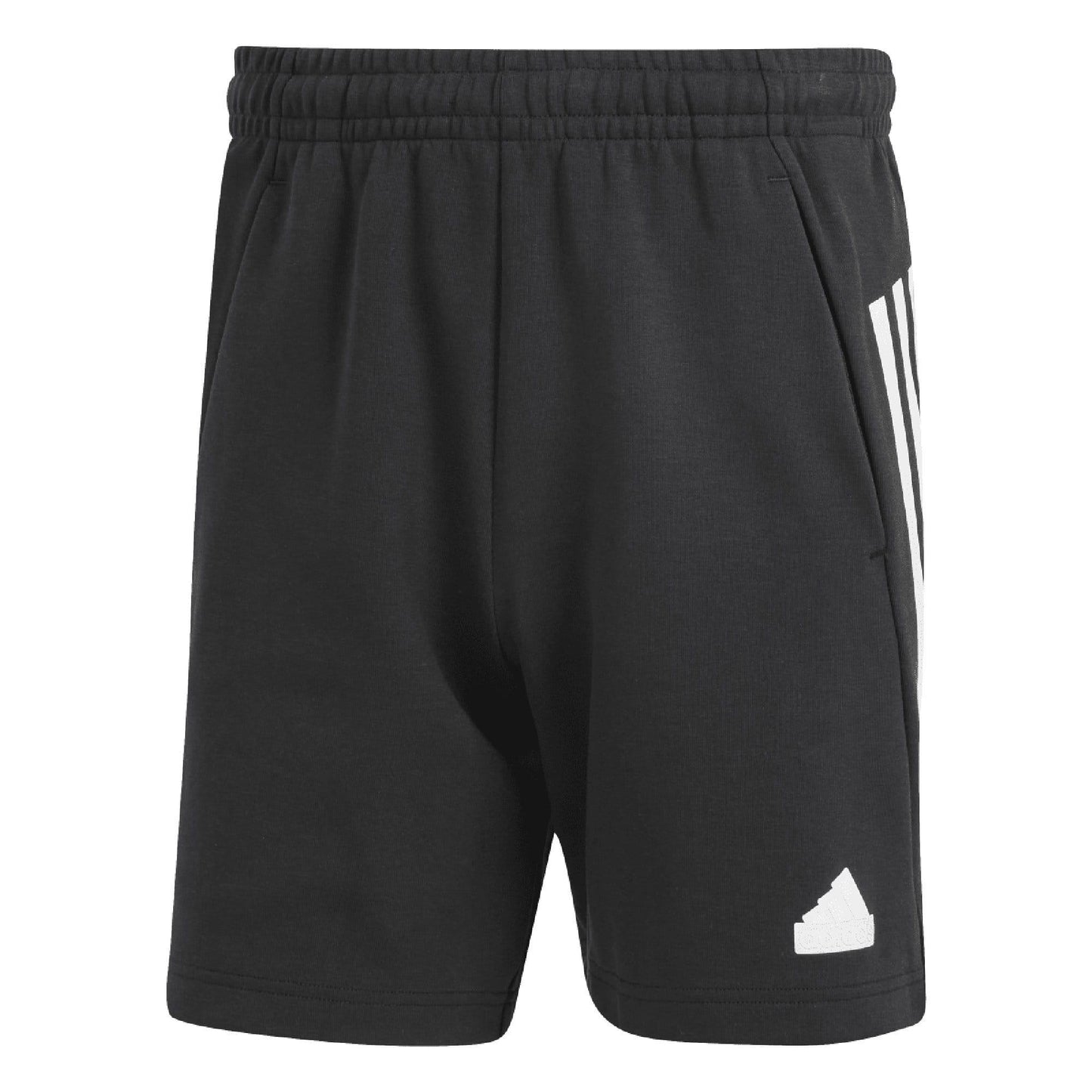 Black - Side - Adidas Mens Future Icons 3 Stripes Shorts