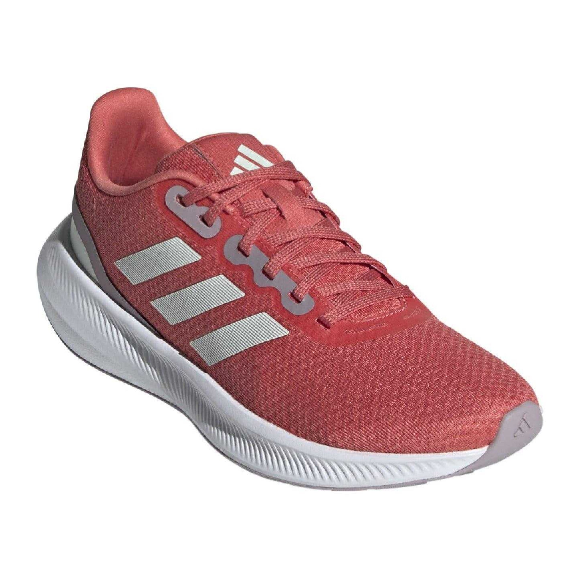 Red - Front - Adidas Womens-Ladies Runfalcon 3.0 Running Trainers