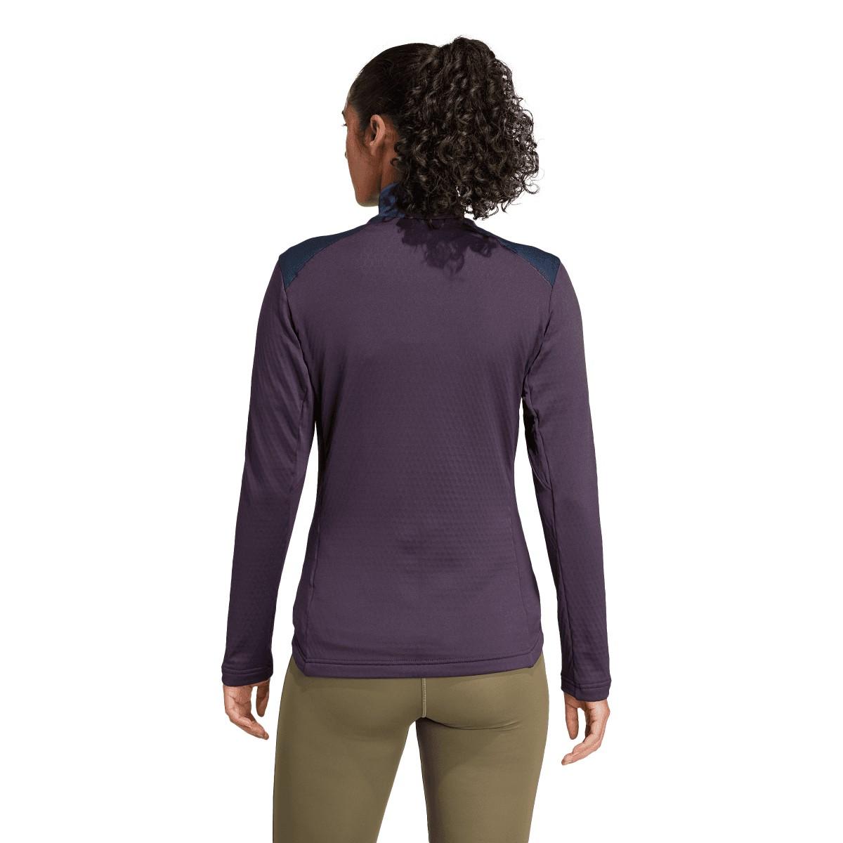 Black - Pack Shot - Adidas Womens-Ladies Terrex Multi Full Zip Fleece Jacket