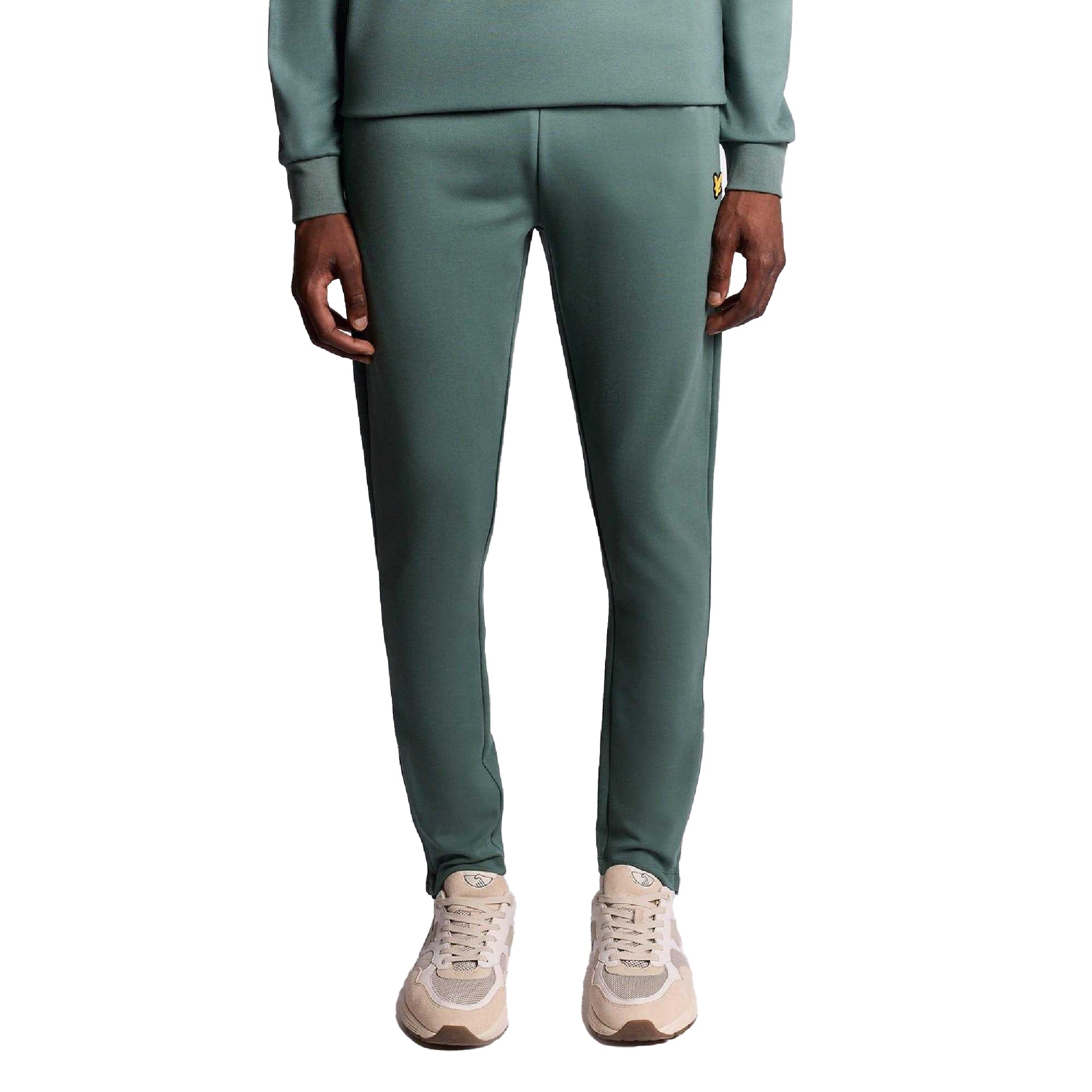 Green - Front - Lyle & Scott Mens Lightweight Sports Jogging Bottoms