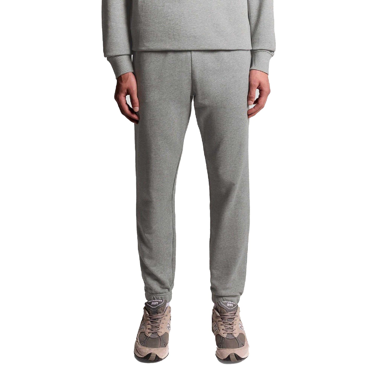 Grey - Front - Lyle & Scott Mens Slim Jogging Bottoms