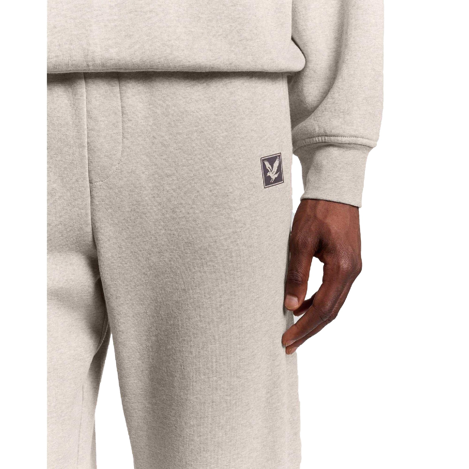 Beige - Side - Lyle & Scott Mens Straight Leg Jogging Bottoms