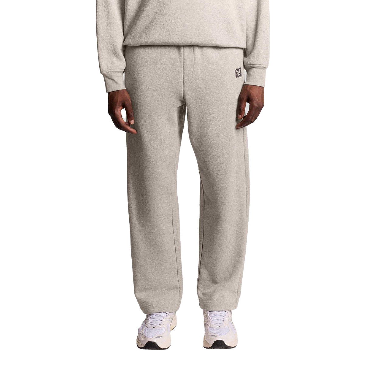 Beige - Front - Lyle & Scott Mens Straight Leg Jogging Bottoms