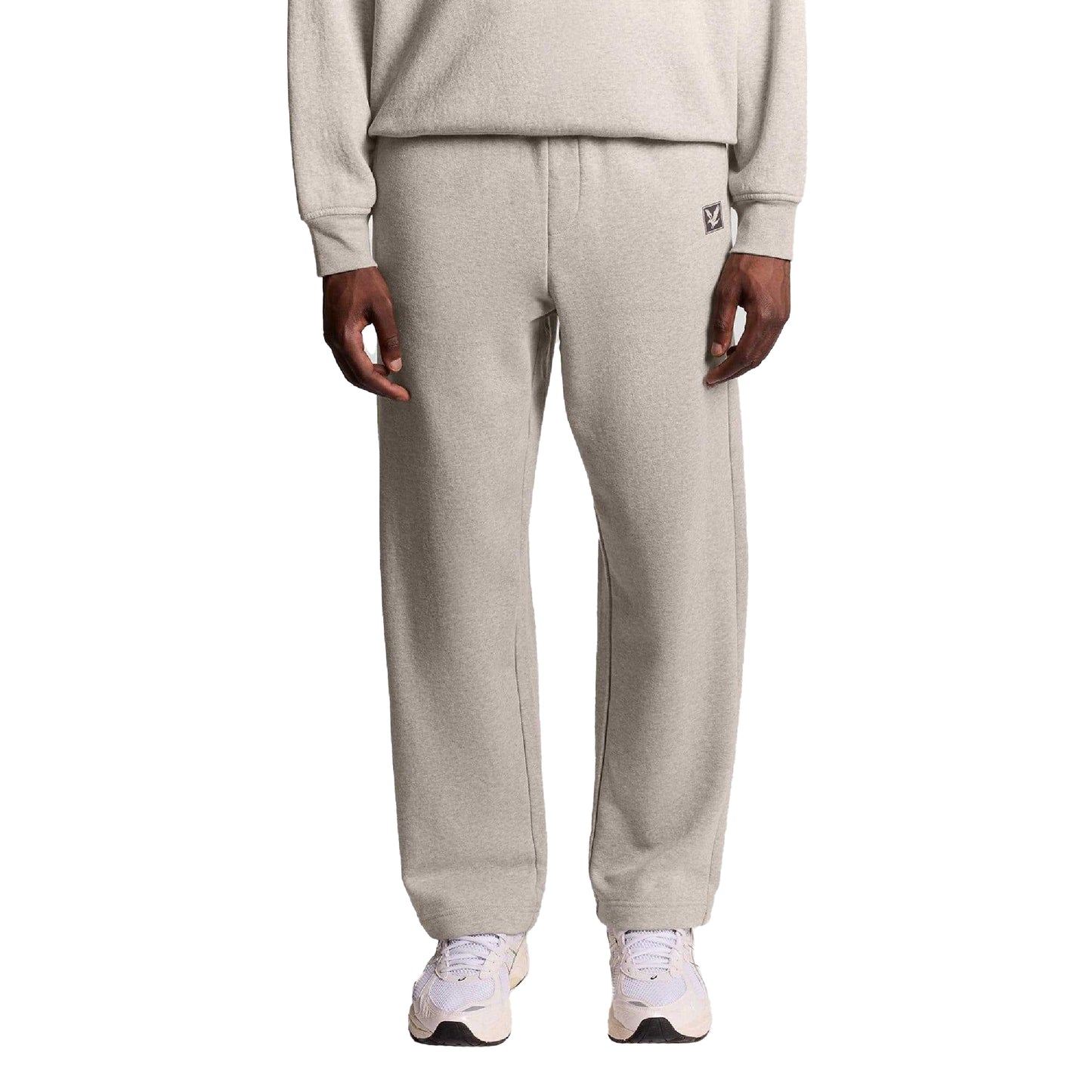 Beige - Front - Lyle & Scott Mens Straight Leg Jogging Bottoms